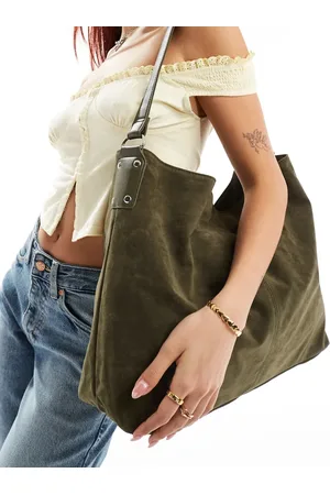 Glamorous Large tote bag in washed khaki