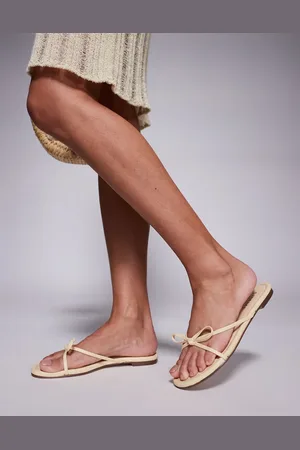 Simmi London Simmi London Char bow detail flat sandals in pastel