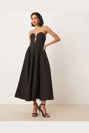Bardot Bandeau premium maxi prom dress in