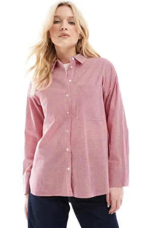 ONLY Boyfriend fit shirt in gingham