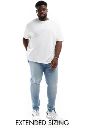 ASOS Spray on jeans with power-stretch in mid wash
