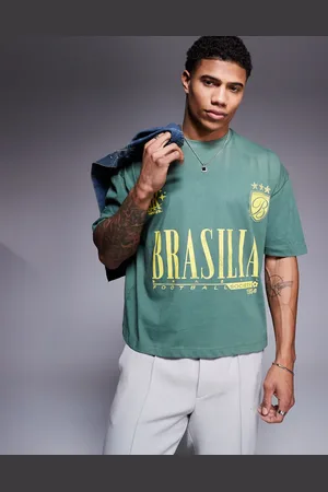 ASOS Oversized t-shirt with front text print in mid
