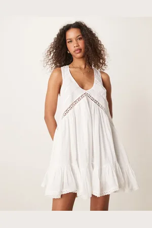 ASOS Hanky hem mini dress with scoop neck in