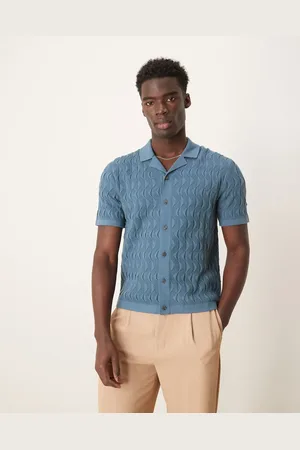 Abercrombie & Fitch Short sleeve knit button up polo in