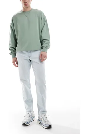 ASOS Tapered jeans in bleach wash