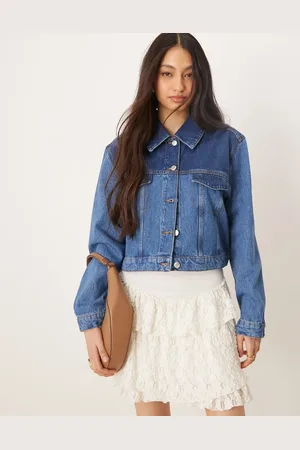 ASOS Cropped western jacket with two-tone panels