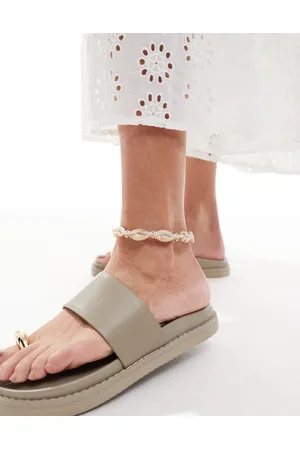 ASOS Anklet with faux shell and bead design