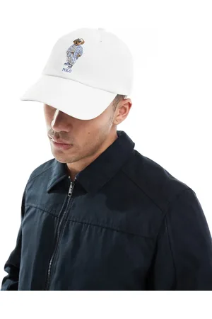 Ralph Lauren Sea clubhouse bear logo twill baseball cap in cream