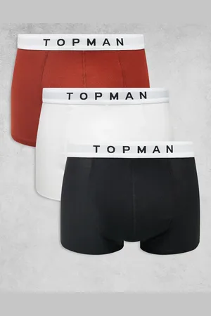 Topman 3 pack trunks in black, white and red