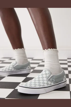 Vans Classic Slip-On colour theory checkerboard trainers in light