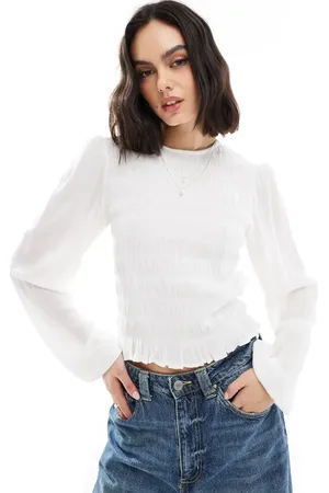 Stradivarius Smocked blouse in