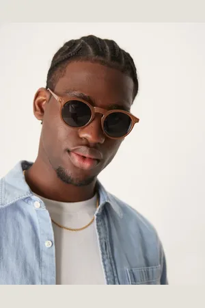 ASOS Retro round sunglasses with smoke lens in