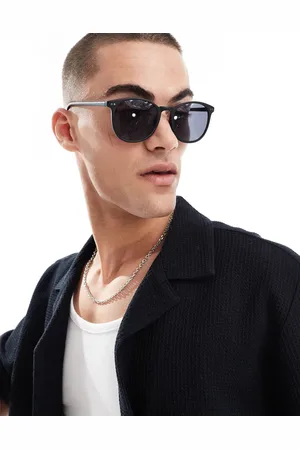 ASOS Retro round sunglasses with smoke lens in matte