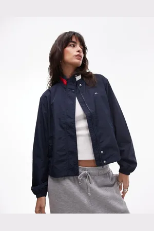 Tommy Hilfiger Essentials lightweight jacket in with flag collar