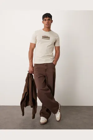 Calvin Klein Gradient chest logo in beige