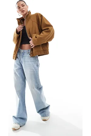 Pull&Bear Faux suede Dad jacket in