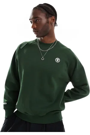 A Bathing Ape Aape By A Bathing Ape logo sweatshirt in dark green