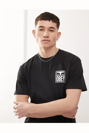 Obey Icon logo eye graphic t-shirt with back print in