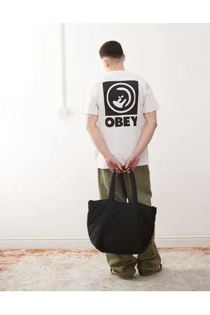 Obey Bold eye graphic logo t-shirt with back print in
