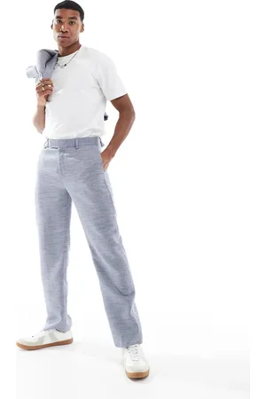 ASOS Straight leg suit trousers in texture