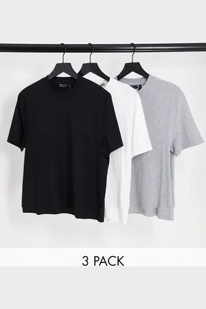 ASOS Essential 3 pack crew neck t-shirts in multiple colours