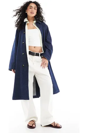 ASOS Denim car coat in rinse wash
