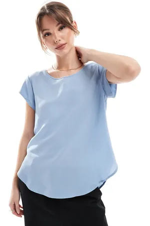 ONLY Zip back blouse in powder