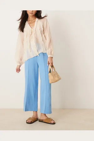 ASOS Tailored linen culotte trousers in