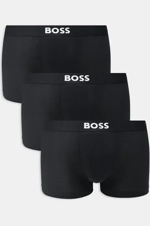 HUGO BOSS Boss Bodywear 3-pack front icon logo trunks in