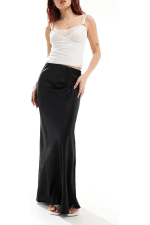 COLLUSION Satin slip maxi skirt in