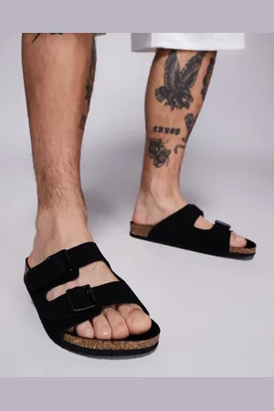 ASOS Two strap sandals in with cork sole