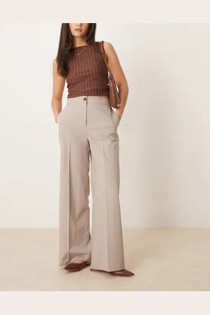 ASOS Tailored relaxed trousers in mink stripe