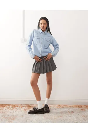 Noisy May Denim shirt in light wash