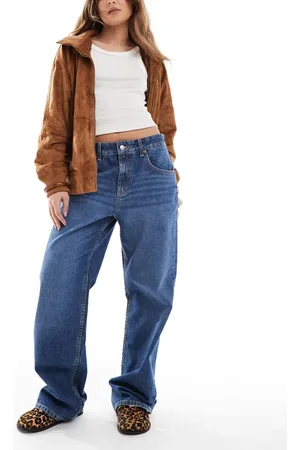 ASOS Baggy wide leg jean in dark