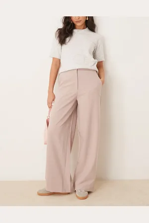 ASOS Tailored relaxed straight leg trousers in mink