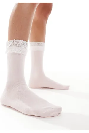 VERO MODA Lace frill socks in