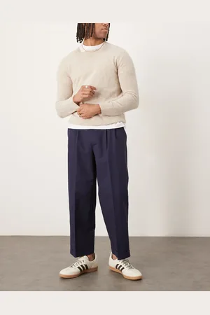 ASOS Smart cropped balloon cotton chinos in
