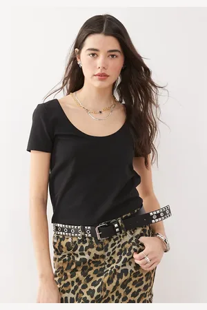 COLLUSION Scoop neck t-shirt in