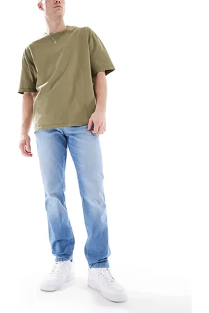 Wrangler Texas slim fit lightweight jeans in light wash