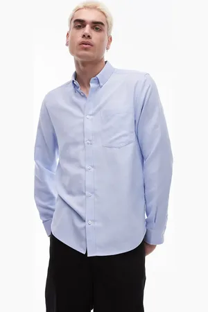 Topman Long sleeve textured formal shirt in light