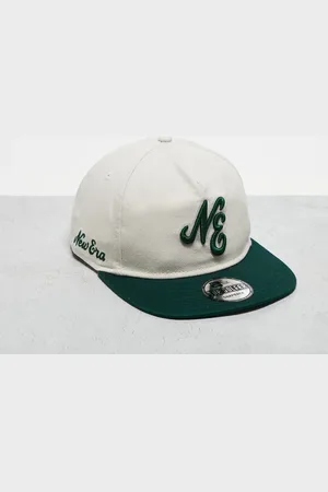 New Era Script logo golfer unstructured contrast peak cap in