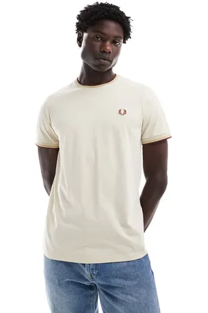 Fred Perry Twin tipped t-shirt in beige