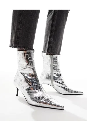 ASOS Rosalie kitten heel mid boots in