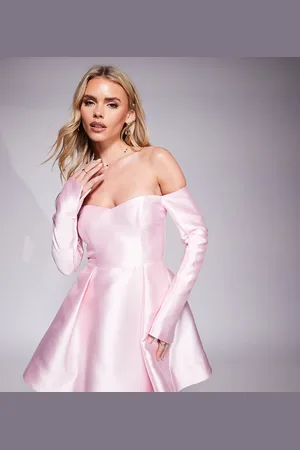 Forever New Structured mini dress in blush