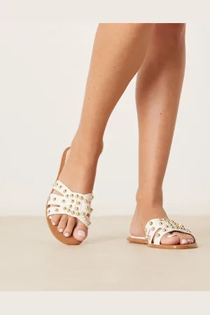 Glamorous Studded flat sandals in