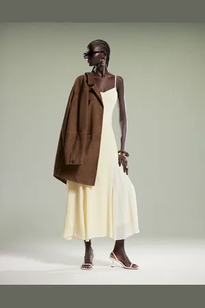 Forever New Spliced maxi dress in lemon