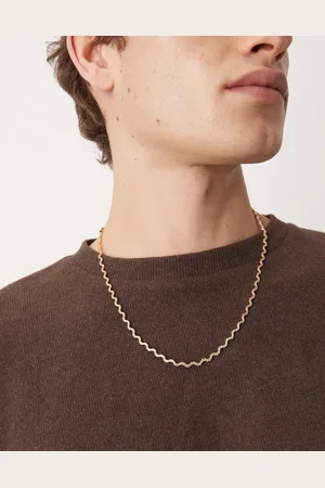 ASOS Hammered wiggle necklace in tone
