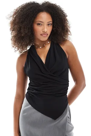 Stradivarius Cross body halter top in