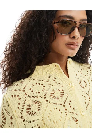 New Look Aviator sunglasses in green tint
