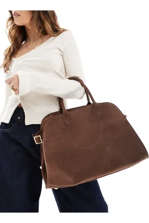 Glamorous Faux suede handheld large tote bag in